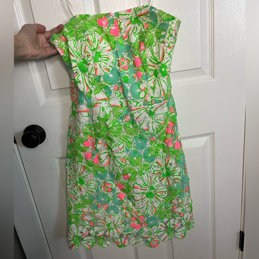 Lilly Pulitzer strapless dress - size 6